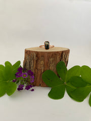 tiny world floral rings recycled copper electroplated dried flower rings made in usa simple wealth art