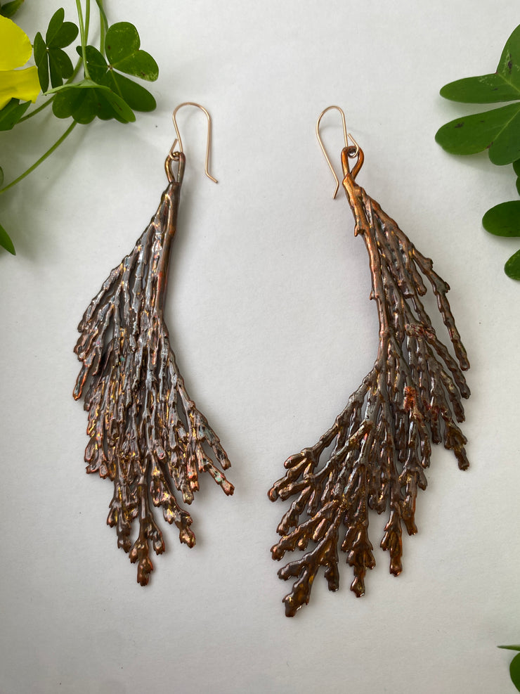 Large Pencil Cedar Earrings for Jessi