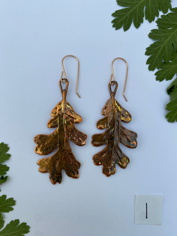 Oak Leaf Earrings