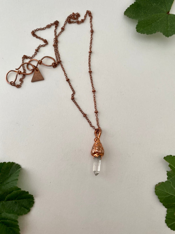 Quartz Crystal Acorn Necklaces