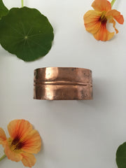 Fold Formed Recycled Copper Bracelets