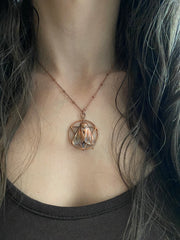 Electroplated real bugs recycled copper garden spider moth beetle bug jewelry copper bugs necklace made in usa simple wealth art