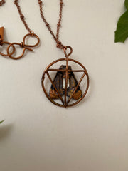 Electroplated real bugs recycled copper garden spider moth beetle bug jewelry copper bugs necklace made in usa simple wealth art