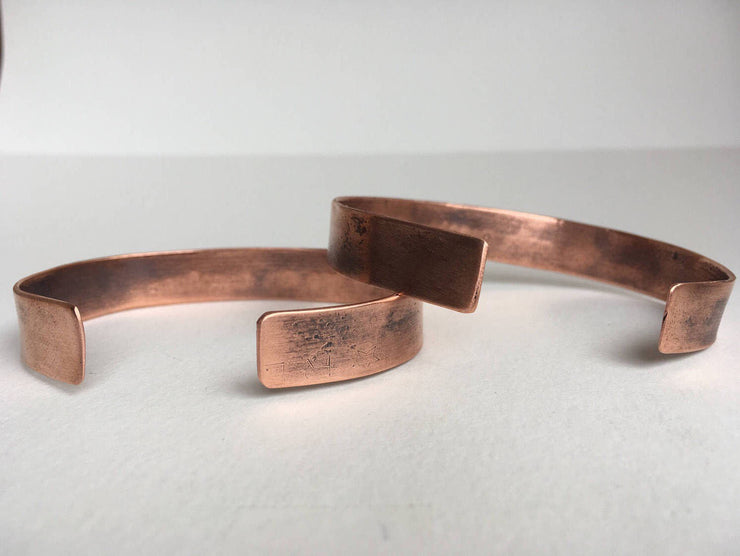 you are my sunshine recycled copper mantra cuff upcycled plumbing pipe affirmation bracelet simple wealth art
