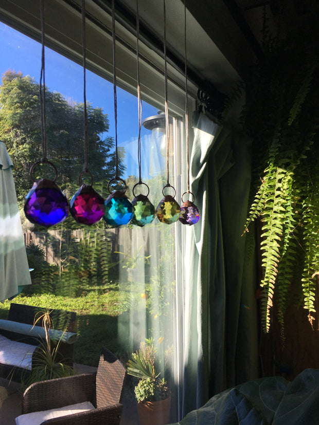 Recycled copper crystal rainbow maker made in usa simple wealth art