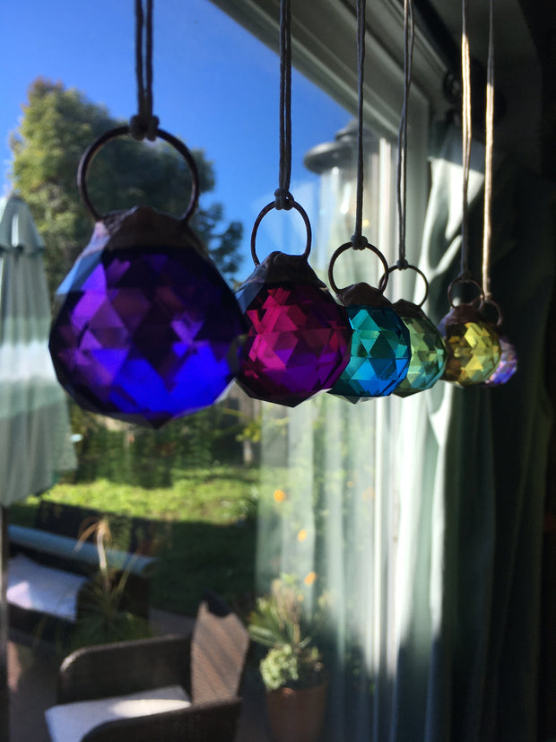 Recycled copper crystal rainbow maker made in usa simple wealth art
