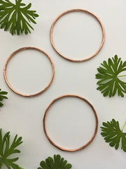 recycled copper bangle bracelet electrical wire handmade upcycled simple wealth art