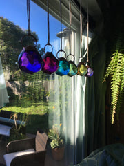 Recycled copper crystal rainbow maker made in usa simple wealth art