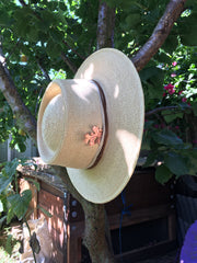 valley oak hat decoration talisman recycled copper electroformed leaf simple wealth art