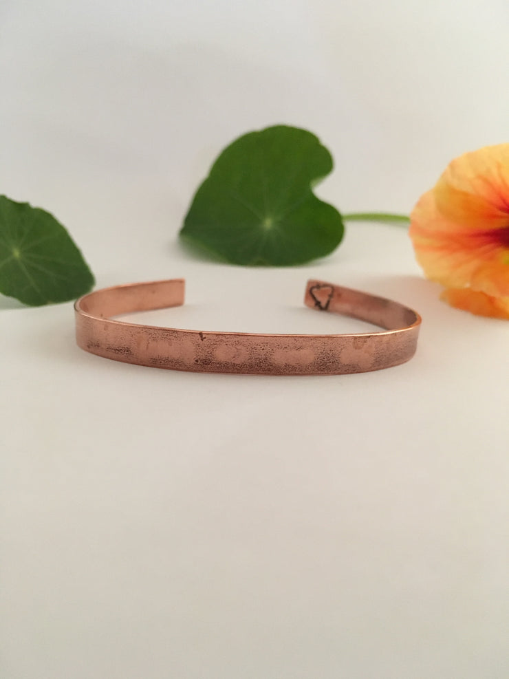 you are so loved recycled copper mantra cuff secret message cuff simple wealth made in usa