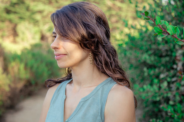 Spiral Cymbal Earrings